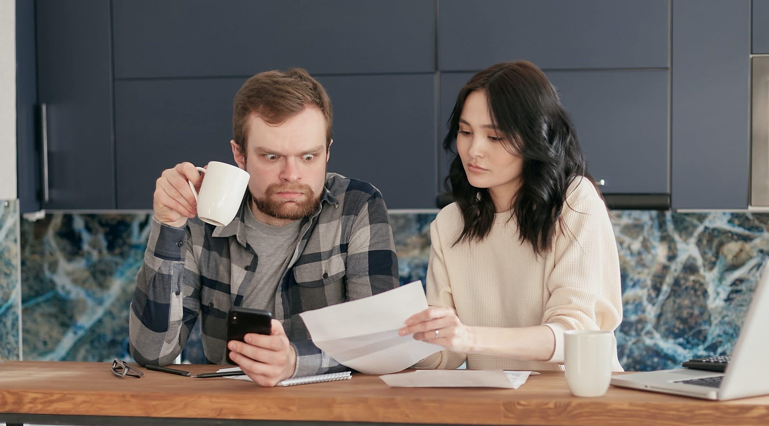 Improving your mortgage borrowing power - image of a man finding out he can't get a mortgage